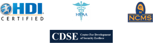 Affiliations Icons - HDI, HIPAA, NCMS, CDSE